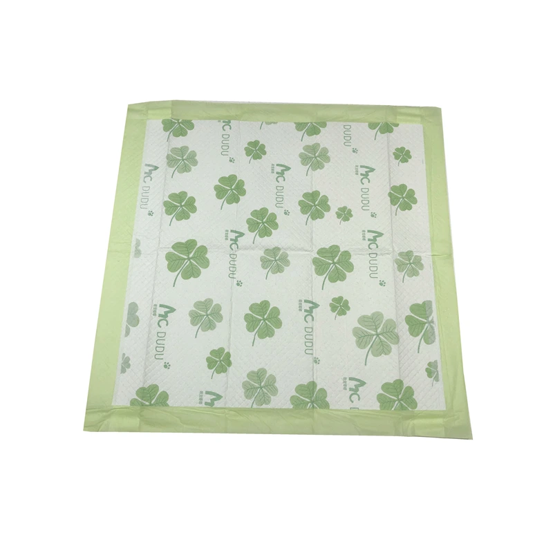 Custom printed dog pads with stylish patterns, high-absorbency front view - Honway Pet