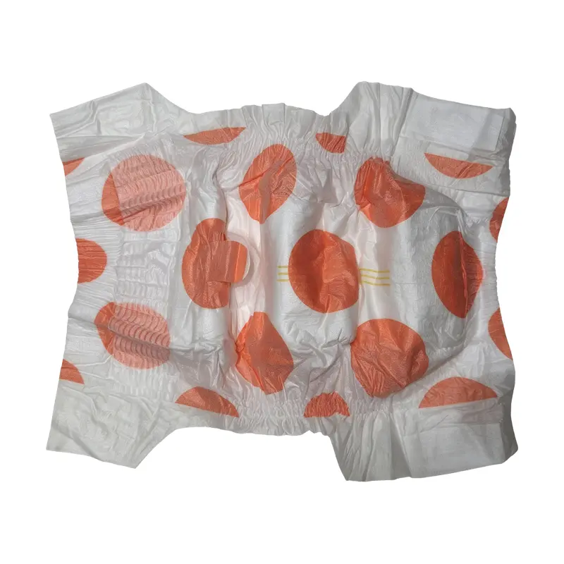 Orange Dot Disposable Female Dog Diapers with Tail Hole - Image 2